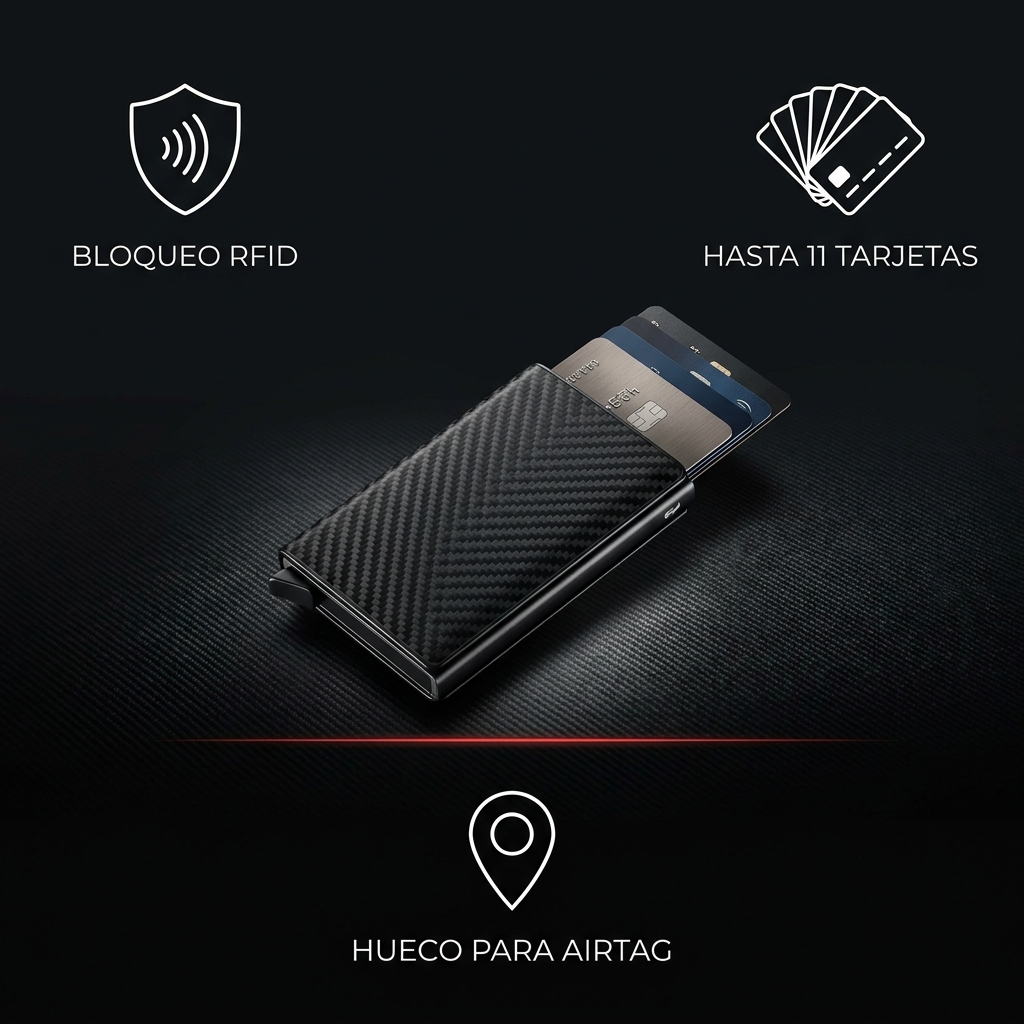 GUARDIÁN — Cartera Antirrobo con Bloqueo RFID