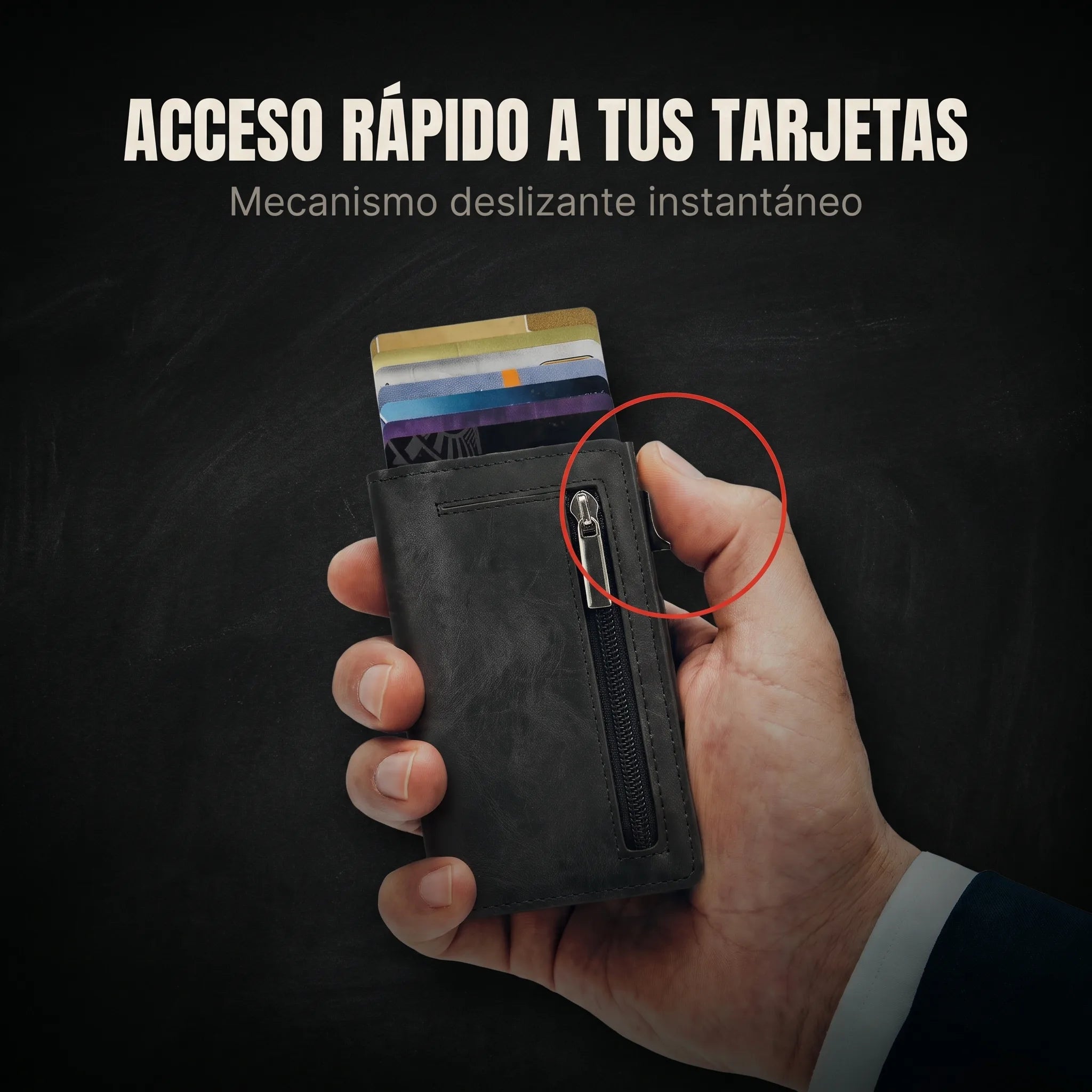 GUARDIÁN — Cartera Antirrobo con Bloqueo RFID