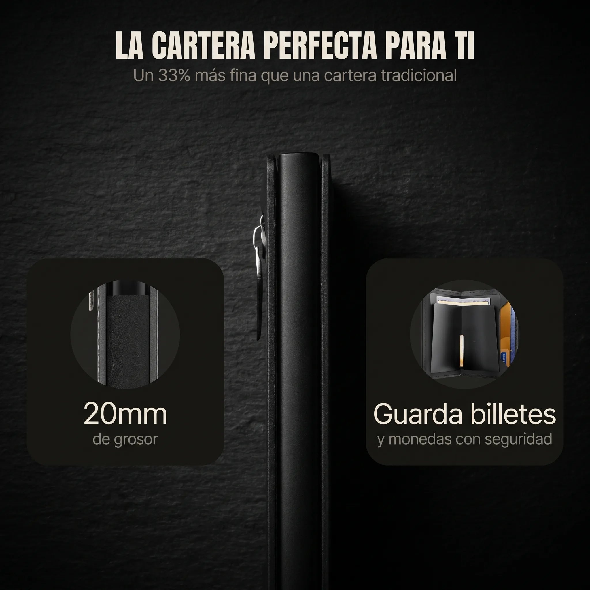 GUARDIÁN — Cartera Antirrobo con Bloqueo RFID