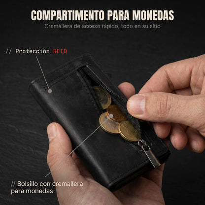 GUARDIÁN — Cartera Antirrobo con Bloqueo RFID
