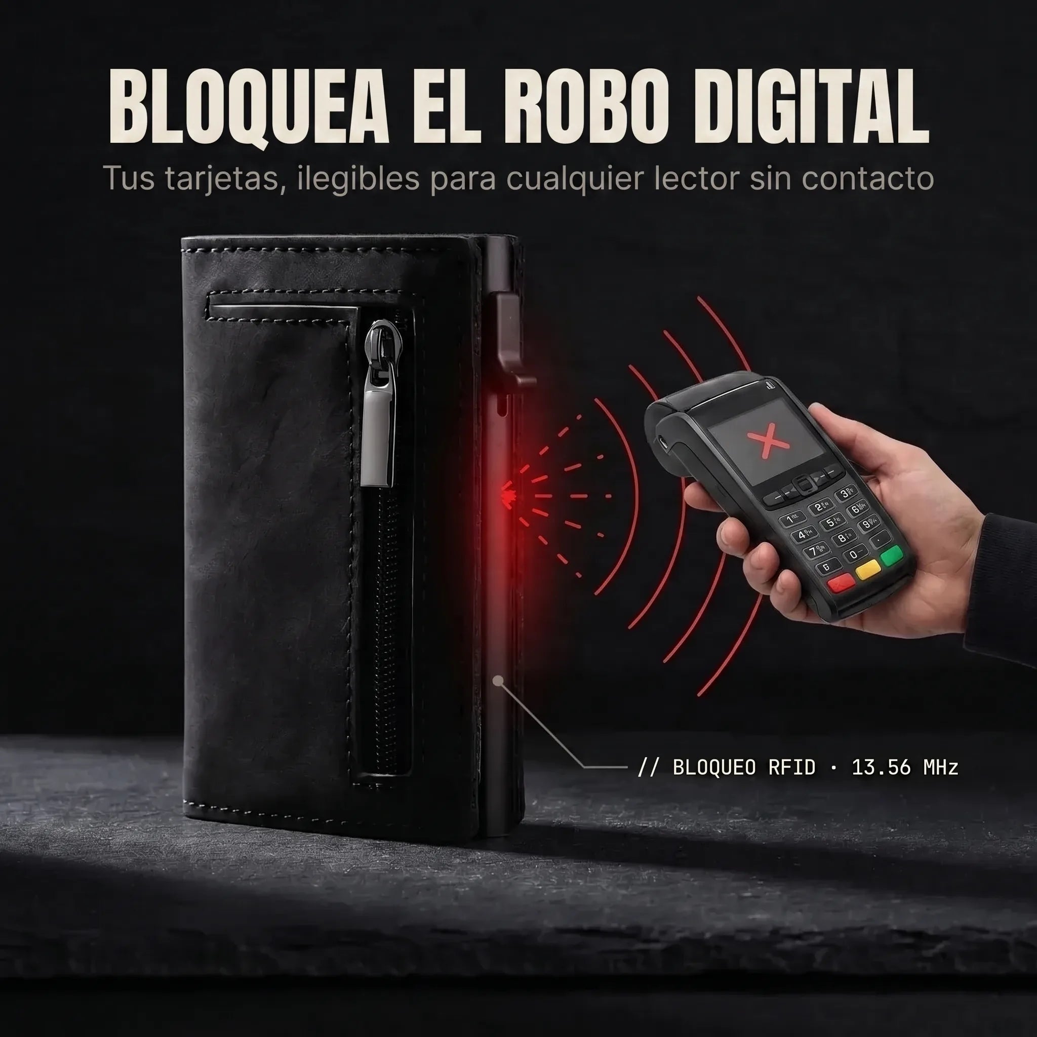GUARDIÁN — Cartera Antirrobo con Bloqueo RFID