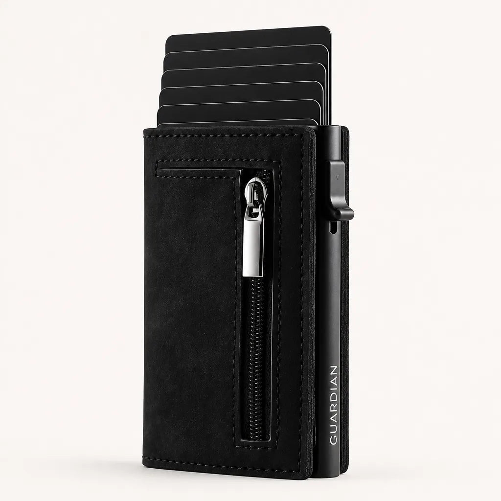 Cartera GUARDIÁN — Fina, que no abulta, con Bloqueo Antirrobo RFID